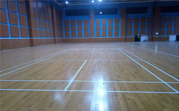 柞木體育館實(shí)木地板安裝工藝